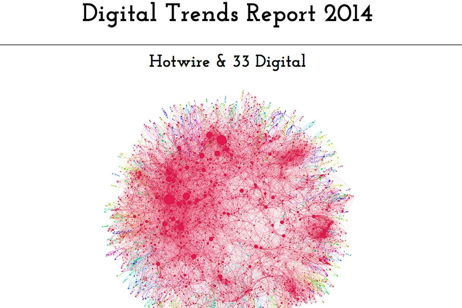 Forsiden av rapporten "Digital trends report 2014"