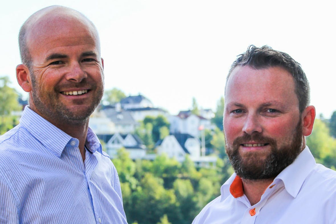 Portrettbilde av Erik Eskedal og Simen Berg i Iteo
