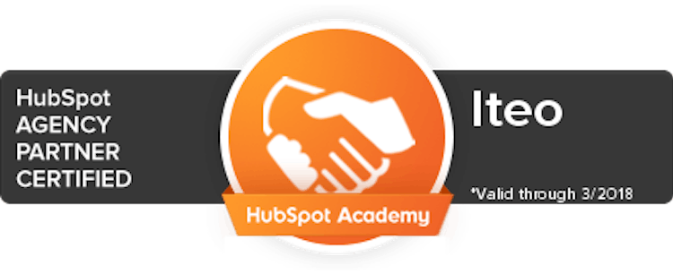 Sertifikat som HubSpot Agency Partner for Iteo