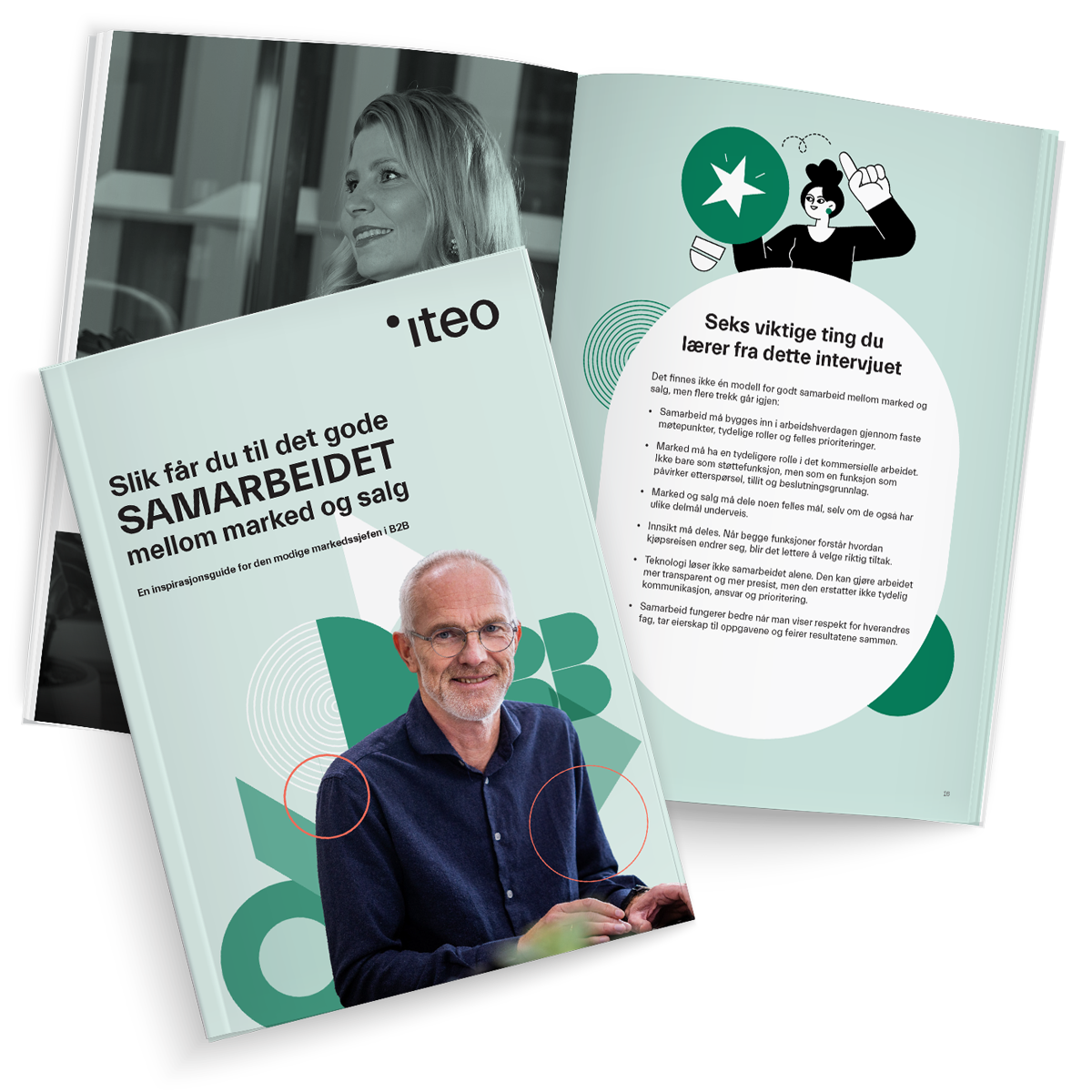 Bilde av guide om hvordan bedrifter skaper gode samarbeid mellom marked og salg